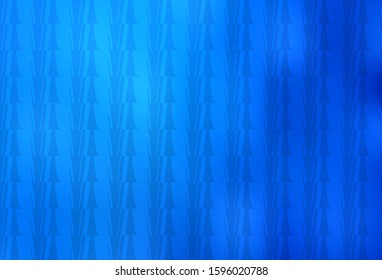 Light BLUE vector cover with polygonal style. Glitter abstract illustration with triangular shapes. Template for wallpapers.
