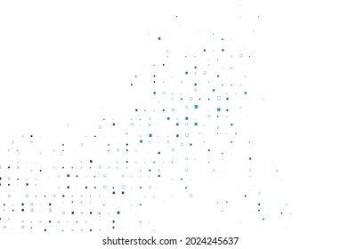 Light BLUE vector cover with polygonal style. Illustration with set of colorful rectangles. Best design for your ad, poster, banner.