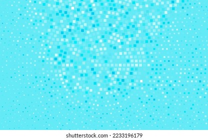 Tapa vectorial AZUL claro en estilo poligonal. Hermosa ilustración con rectángulos y cuadrados. Patrón de anuncios comerciales, folletos, folletos