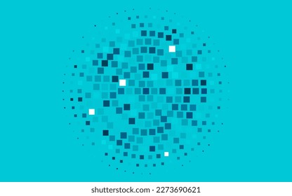 Leichte BLAU-Vektorgrafik im polygonalen Stil. Illustration mit einer Reihe von bunten Rechtecken. Das beste Design für Ihre Anzeige, Ihr Poster, Ihr Banner.