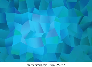 Light BLUE vector cover with polygonal style. Modern abstract illustration with colorful rectangles. Pattern for websites, landing pages.