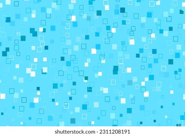Light BLUE vector cover with polygonal style. Illustration with set of colorful rectangles. Pattern for websites, landing pages.
