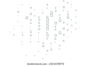Leichte BLAU-Vektorgrafik mit polygonalem Stil. Moderne abstrakte Illustration mit bunten Rechtecken. Muster für Webseiten, Landing-Seiten.