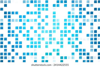 Leichte BLAU-Vektorgrafik im polygonalen Stil. Illustration mit einer Reihe von bunten Rechtecken. Die Vorlage kann als Hintergrund verwendet werden.