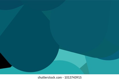 Light BLUE vector cover with rounded stripes. Capsules on blurred abstract background with gradient. The pattern can be used for medical ad, booklets, leaflets