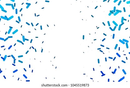 Light BLUE vector cover with rounded stripes. Capsules on blurred abstract background with gradient. The template can be used as a background.