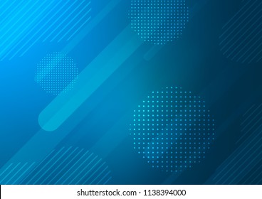 Light BLUE vector cover with rounded stripes, dots. Capsules on blurred abstract background with gradient dots. Best design for your ad, poster, banner.