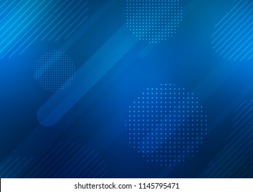 Light BLUE vector cover with rounded stripes, dots. Shining colored illustration with rounded stripes, dots. The pattern can be used for busines ad, booklets, leaflets