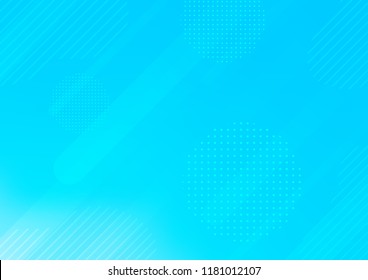 Light BLUE vector cover with rounded stripes, dots. Shining colored illustration with rounded stripes, dots. The pattern can be used for busines ad, booklets, leaflets