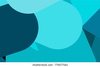 Light BLUE vector cover with rounded stripes. Blurred decorative design in simple style with lines. The pattern can be used as ads, poster, banner for medicine.