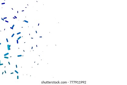 Light BLUE vector cover with rounded stripes. Shining colored illustration with rounded stripes. The pattern can be used as ads, poster, banner for medicine.