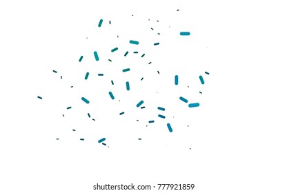 Light BLUE vector cover with rounded stripes. Shining colored illustration with rounded stripes. The pattern can be used for medical ad, booklets, leaflets