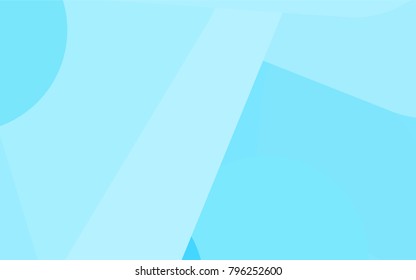 Light BLUE vector cover with rounded stripes. Shining colored illustration with rounded stripes. The template can be used as a background.
