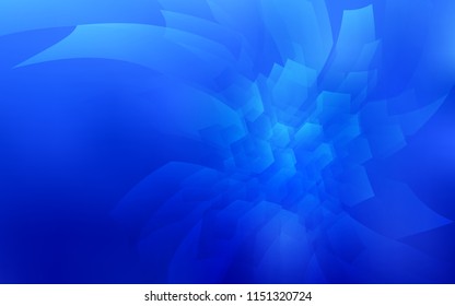 Light BLUE vector cover with set of hexagons. Illustration of colored hexagons on white surface. Pattern for texture of wallpapers.