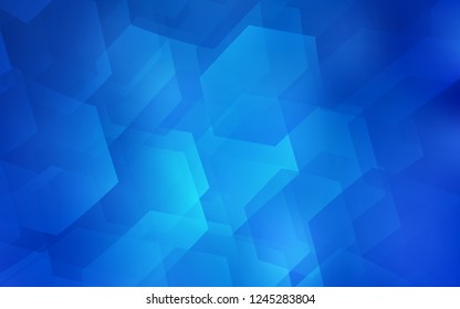 Light BLUE vector cover with set of hexagons. Abstract illustration with colorful hexagons. New template for your brand book. Light BLUE vector cover with set of hexagons. Abstract illustration with colorful hexagons. New template for your brand book.