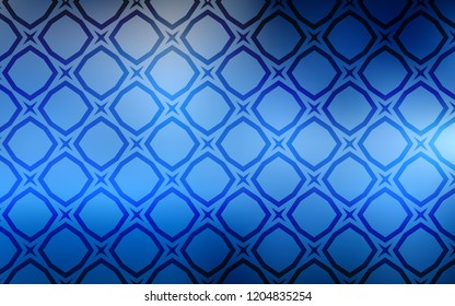 Light BLUE vector cover with small and big stars. Modern geometrical abstract illustration with stars. Smart design for your business advert.