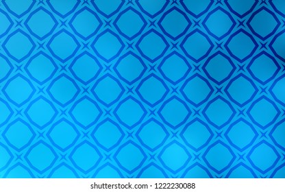 Light BLUE vector cover with small and big stars. Glitter abstract illustration with colored stars. Template for sell phone backgrounds.