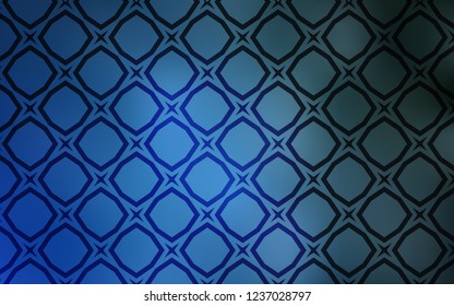 Light BLUE vector cover with small and big stars. Blurred decorative design in simple style with stars. Best design for your ad, poster, banner.