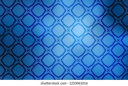Light BLUE vector cover with small and big stars. Shining colored illustration with stars. Template for sell phone backgrounds.