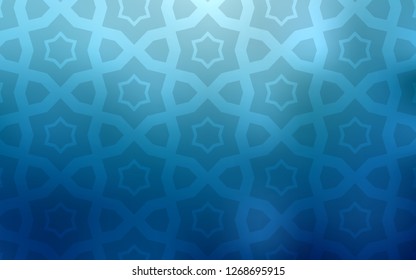Light BLUE vector cover with small and big stars. Shining colored illustration with stars. Pattern for wrapping gifts.