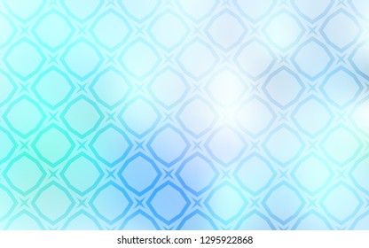 Light BLUE vector cover with small and big stars. Shining colored illustration with stars. Pattern for wrapping gifts.