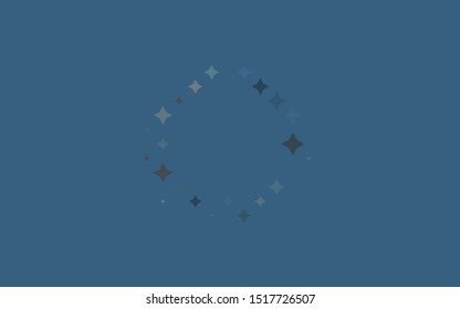 Light BLUE vector cover with small and big stars. Blurred decorative design in simple style with stars. The pattern can be used for wrapping gifts.