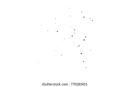 Light BLUE vector cover with small and big stars. Blurred decorative design in simple style with stars. The pattern can be used for websites.