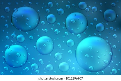 Light BLUE vector cover with spots. Modern abstract illustration with colorful water drops. The pattern can be used for beautiful websites.
