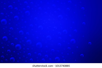 Light BLUE vector cover with spots. Beautiful colored illustration with blurred circles in nature style. The pattern can be used for ads, leaflets of liquid.