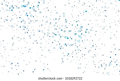 Light BLUE vector  cover with spots. Beautiful colored illustration with blurred circles in nature style. The pattern can be used for beautiful websites.