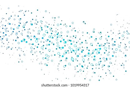 Light BLUE vector  cover with spots. Abstract illustration with colored bubbles in nature style. Completely new template for your brand book.