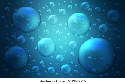 Light BLUE vector cover with spots. Blurred bubbles on abstract background with colorful gradient. New design for ad, poster, banner of your website.