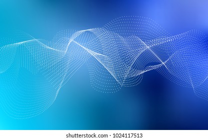Light BLUE vector cover with spots. Beautiful colored illustration with blurred circles in nature style. The pattern can be used for aqua ad, booklets.