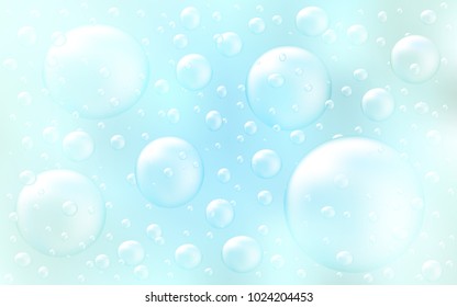 Light BLUE vector cover with spots. Blurred bubbles on abstract background with colorful gradient. Beautiful design for your business natural advert.