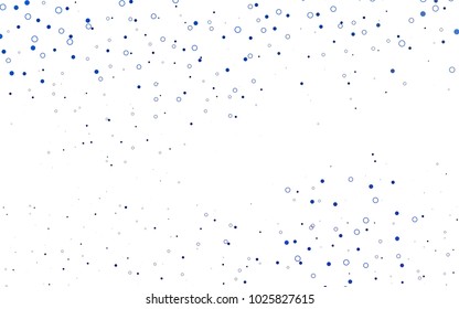 Light BLUE vector  cover with spots. Illustration with set of shining colorful abstract circles. The pattern can be used for beautiful websites.