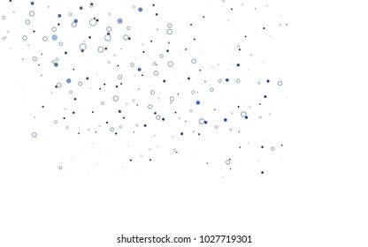 Light BLUE vector  cover with spots. Blurred decorative design in abstract style with bubbles. New design for ad, poster, banner of your website.