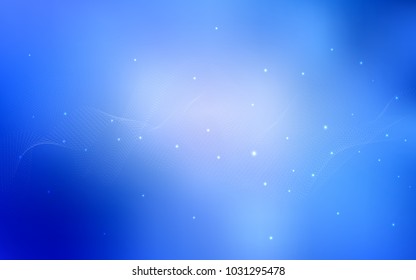Light BLUE vector cover with spots. Abstract illustration with colored bubbles in nature style. The pattern can be used for beautiful websites.
