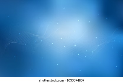 Light BLUE vector cover with spots. Blurred decorative design in abstract style with bubbles. New design for ad, poster, banner of your website.