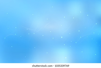 Light BLUE vector cover with spots. Abstract illustration with colored bubbles in nature style. The pattern can be used for ads, leaflets of liquid.