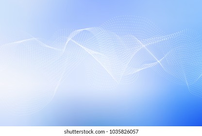 Light BLUE vector cover with spots. Glitter abstract illustration with blurred drops of rain. The pattern can be used for ads, leaflets of liquid.