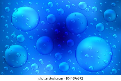 Light BLUE vector cover with spots. Blurred bubbles on abstract background with colorful gradient. The pattern can be used for beautiful websites.