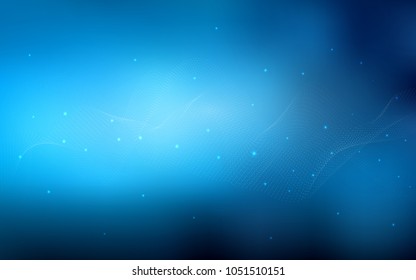Light BLUE vector cover with spots. Modern abstract illustration with colorful water drops. The pattern can be used for ads, leaflets of liquid.