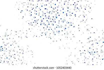 Light BLUE vector  cover with spots. Blurred decorative design in abstract style with bubbles. New design for ad, poster, banner of your website.