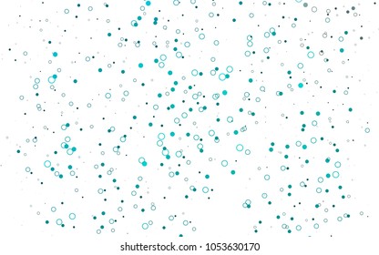 Light BLUE vector  cover with spots. Abstract illustration with colored bubbles in nature style. Completely new template for your brand book.