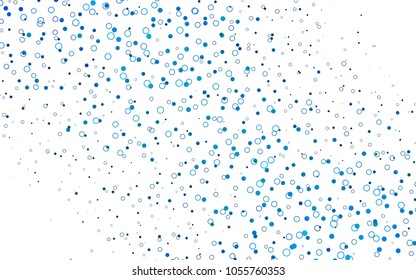 Light BLUE vector  cover with spots. Blurred decorative design in abstract style with bubbles. Beautiful design for your business natural advert.