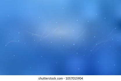 Light BLUE vector cover with spots. Modern abstract illustration with colorful water drops. The pattern can be used for aqua ad, booklets.
