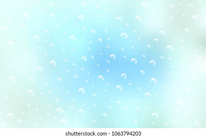 Light BLUE vector cover with spots. Abstract illustration with colored bubbles in nature style. Beautiful design for your business natural advert.