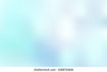 Light BLUE vector cover with spots. Illustration with set of shining colorful abstract circles. Pattern can be used as texture of wallpapers.