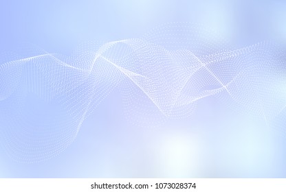Light BLUE vector cover with spots. Abstract illustration with colored bubbles in nature style. The pattern can be used for ads, leaflets of liquid.
