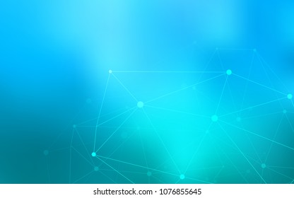Light BLUE vector cover with spots, lines. Colorful illustration with circles and lines in futuristic style. Pattern can be used for beautiful websites.